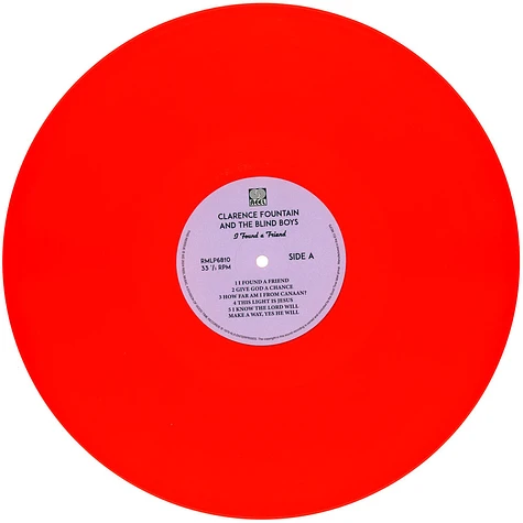 Clarence Fountain & The Blind Boys - I Found A Friend Clear Red Vinyl Edition