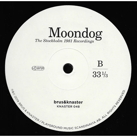 Moondog - The Stockholm 1981 Recordings