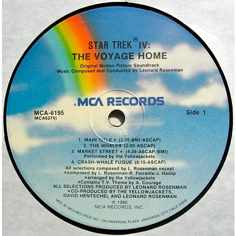 Leonard Rosenman - OST Star Trek IV: The Voyage Home