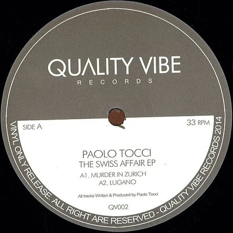 Paolo Tocci - The Swiss Affair EP