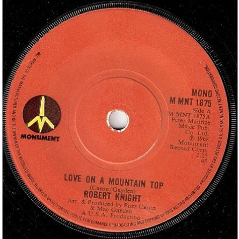 Robert Knight - Love On A Mountain Top