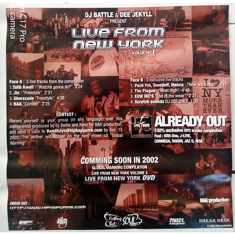 DJ Battle & Dee Jekyll - Live From New York Volume 1