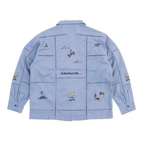 Pendleton - EMB Open Collar Shirt Moonbeam