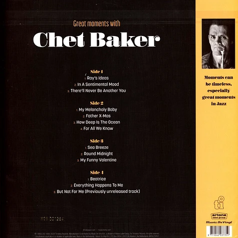 Chet Baker - Great Moments With