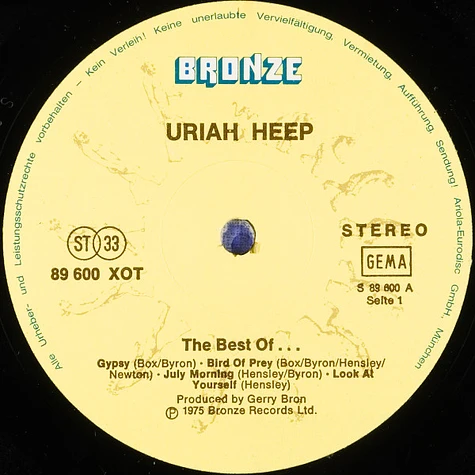 Uriah Heep - The Best Of...