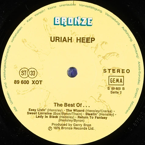 Uriah Heep - The Best Of...