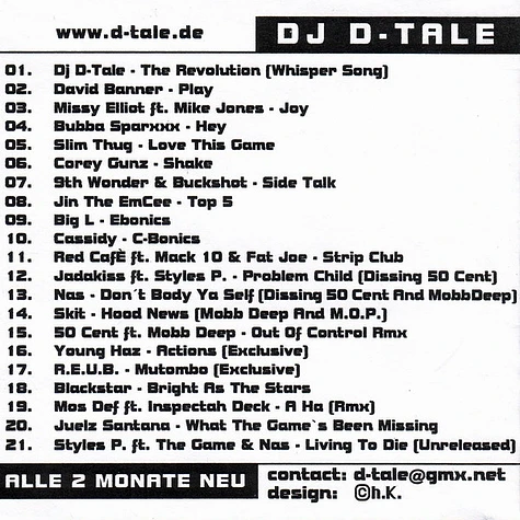 DJ D-Tale - Tale #10