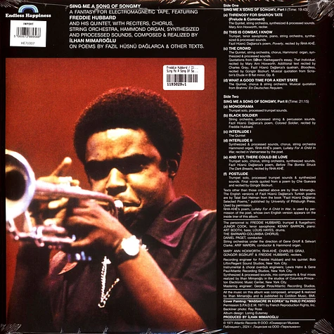 Freddie Hubbard / Ilhan Mimaroglu - Sing Me A Song Of Songmy