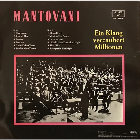 Mantovani - Ein Klang Verzaubert Millionen