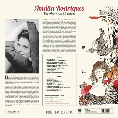 Amália Rodrigues - The Abbey Road Sessions Limited Vinyl Edition