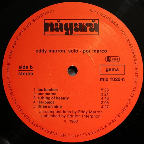 Eddy Marron - Solo - Por Marco