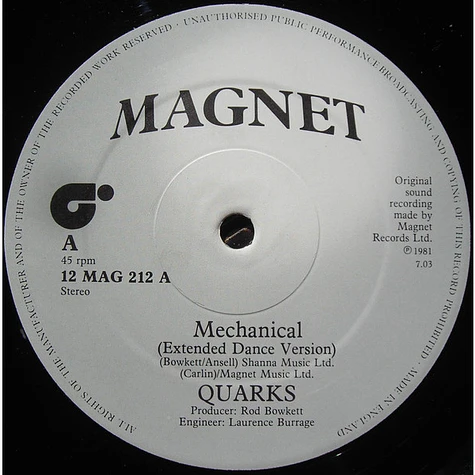 The Quarks - Mechanical