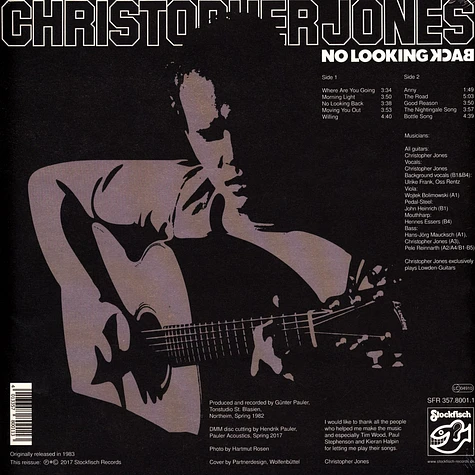 Chris Jones - No Looking Back Vin