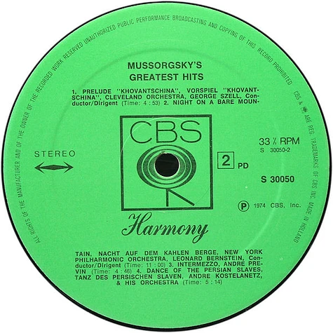 Modest Mussorgsky - Greatest Hits