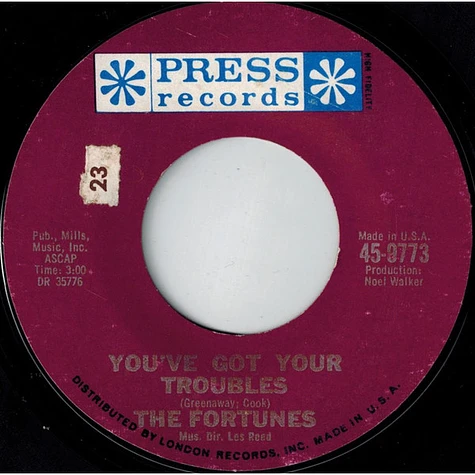 The Fortunes - You've Got Your Troubles