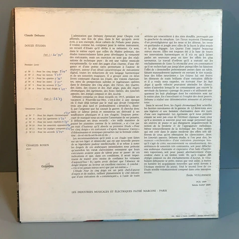 Charles Rosen - Debussy 12 Etudes - Livres I & II