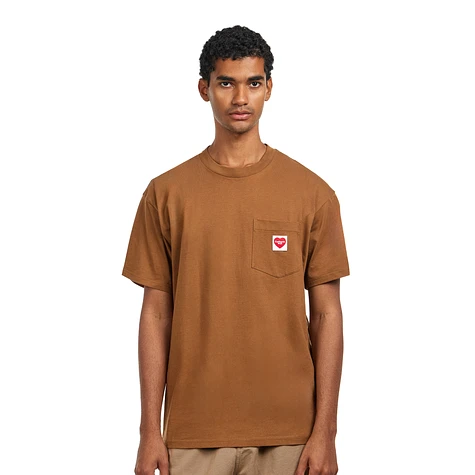 Carhartt WIP - S/S Pocket Heart T-Shirt (Hamilton Brown) | HHV