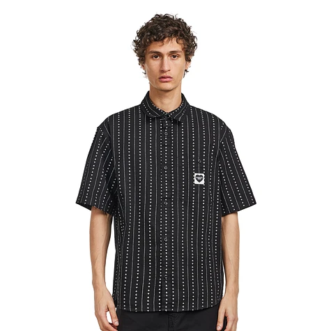 値下げCarhartt WIPSHORT-SLEEVE DREWE SHIRTS Carhartt Drewe Short Sleeve Shirt - Heart C Pinstripe / Ink