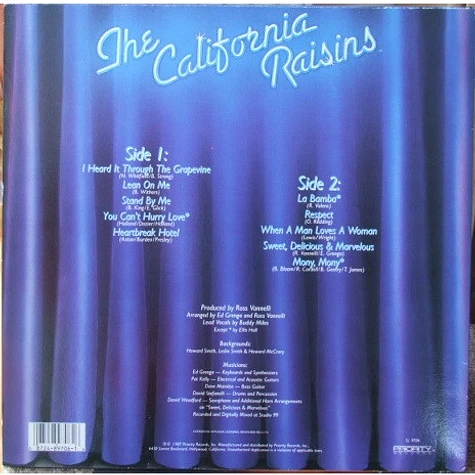 The California Raisins - Sing The Hit Songs