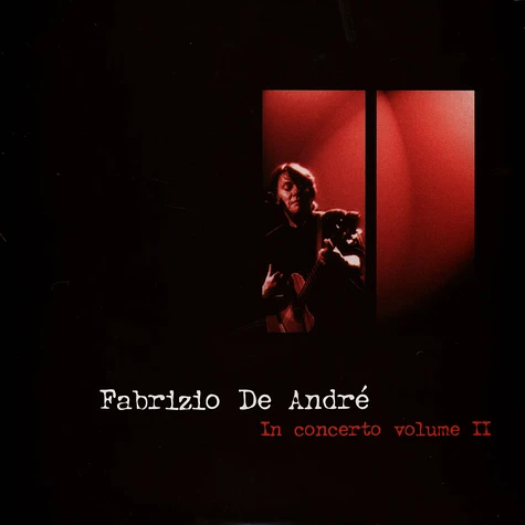 Fabrizio De Andre' Fabrizio - Fabrizio De Andre In Concerto Volume 2 Black Vinyl Edition