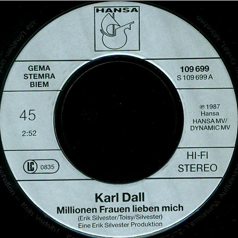 Karl Dall - Millionen Frauen Lieben Mich, Doch Meine Frau Erkennt Das Nicht!