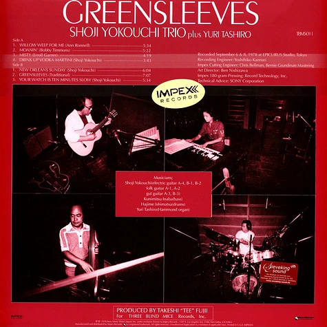 Shoji Yokouchi Trio - Greensleeves