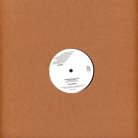 Peter Brown - Dance With Me (Dr Packer Remixes) 2024 Repress