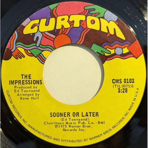 The Impressions - Sooner Or Later