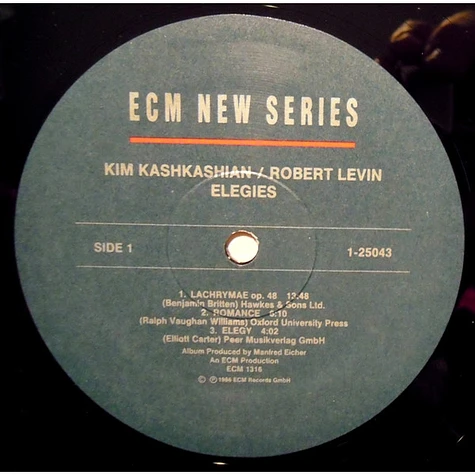 Kim Kashkashian / Robert Levin - Elegies