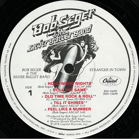 Bob Seger And The Silver Bullet Band - Stranger In Town