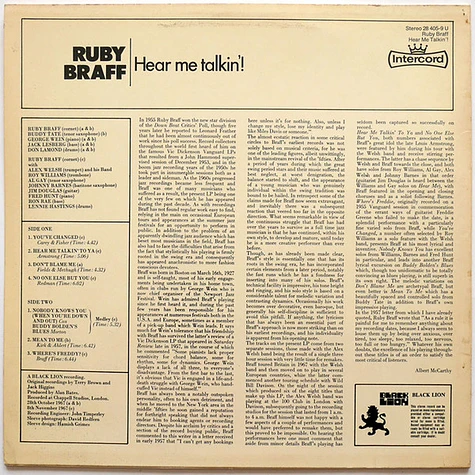 Ruby Braff - Hear Me Talkin'