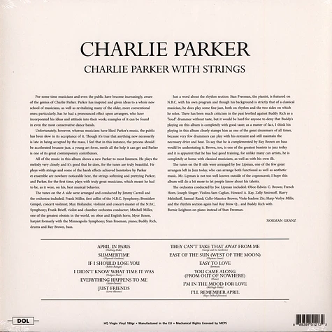 Charlie Parker - Charlie Parker With Strings