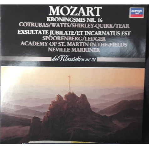 Wolfgang Amadeus Mozart, The Academy Of St. Martin-in-the-Fields, Sir Neville Marriner - Kroningsmis Nr. 16 - Exsultate Jubilate - Et Incarnatum Est