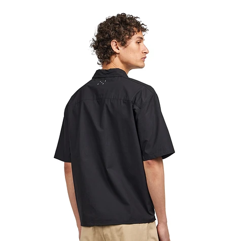 Pop Trading Company - Chima Shortsleeve Shirt (Black / White) | HHV