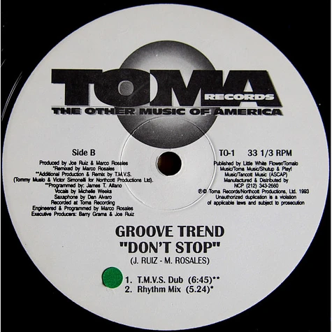 Groove Trend - Don't Stop