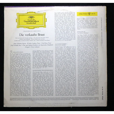 Bedřich Smetana, Anny Schlemm, Walther Ludwig, Paul Kuen, Josef Greindl, Chor Des Bayerischen Rundfunks Und Symphonie-Orchester Des Bayerischen Rundfunks, Fritz Lehmann - Die Verkaufte Braut (Ausschnitte - Excerpts)