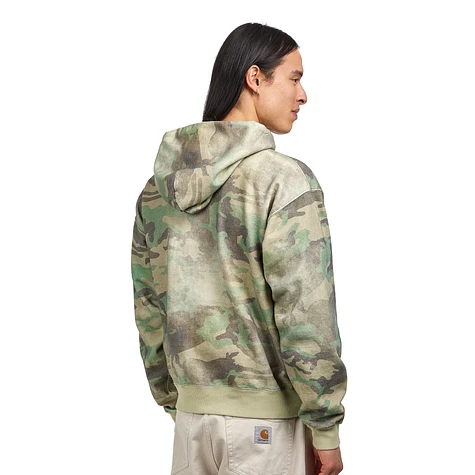 Beams - Faded Print Zip Up Hoodie