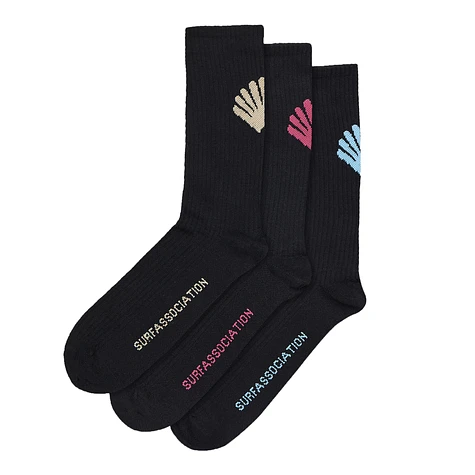 New Amsterdam Surf Association - Logo Socks 3 Packs
