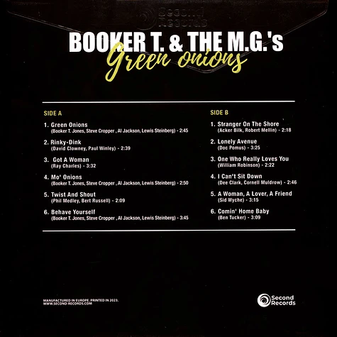 Booker T & The M.G.'s - Green Onions Green Vinyl Edition