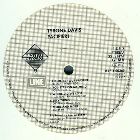 Tyrone Davis - Pacifier