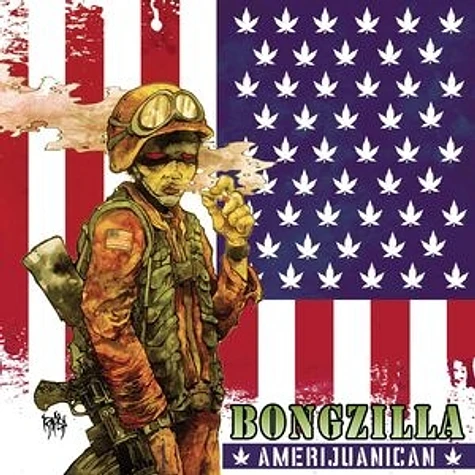 Bongzilla - Amerijuanican Bone White And Swamp Green Galaxy Effect Merge Vinyl Edition