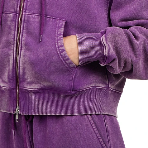 Patta - Femme Acid Wash Cropped Hooded Sweater