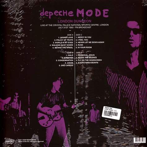 Depeche Mode - London Dungeon: Live At The Crystal Palace National Sports Centre London 1993 Black Vinyl Edition