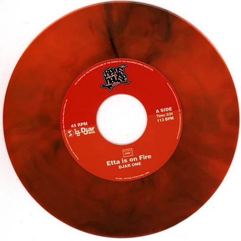 Djar One - Etta James "Fire" / Ray Charles "Hit The Road Jack" Orange Vinyl Edition