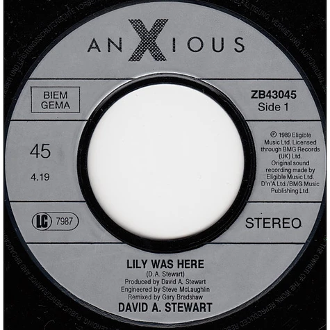 David A. Stewart And Featuring Candy Dulfer - Lily Was Here