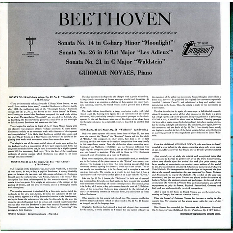 Ludwig van Beethoven, Guiomar Novaes - Beethoven Piano Sonatas