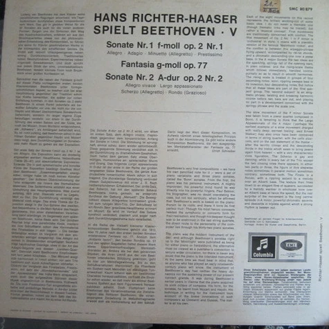 Ludwig van Beethoven, Hans Richter-Haaser - Hans Richter-Haaser spielt Beethoven - V