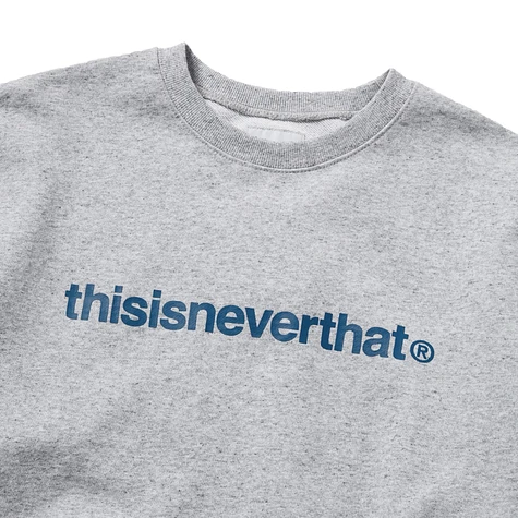 【thisisneverthat】T-Logo LT クルーネック ヘザーグレー thisisneverthat】T-Logo LT クルーネック ヘザーグレー