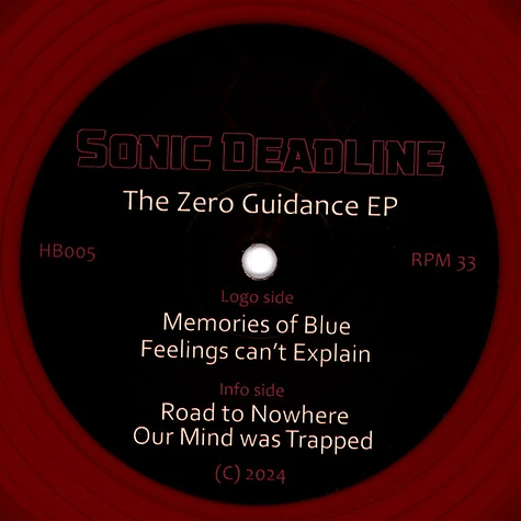 Sonic Deadline - The Zero Guidance Ep Purple Vinyl Vinyl Edition