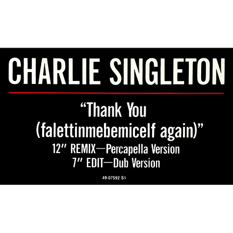 Charlie Singleton - Thank You (Falettinmebemicelfagain)